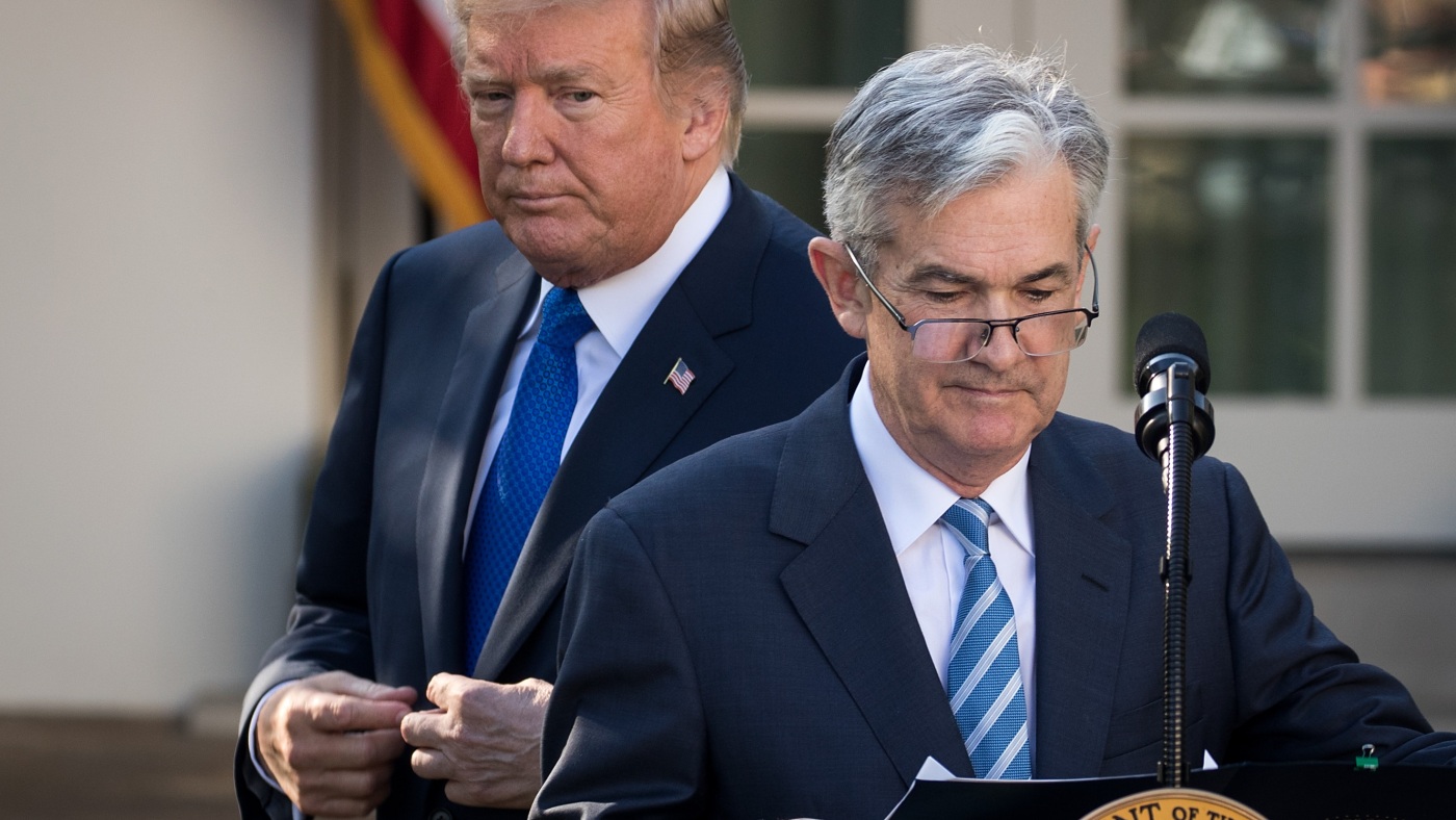 特朗普总统表示，他会让美联储主席杰罗姆·鲍威尔（Jerome Powell）担任他的任期