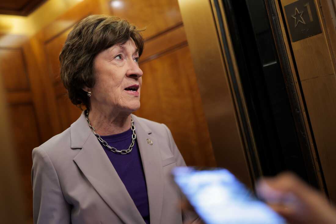 缅因州共和党参议员苏珊·柯林斯 (Susan Collins) 于 2026 年 1 月 27 日进入美国国会大厦。柯林斯一直是政府资助谈判的关键谈判代表，她表示拨款法案的通过证明国会可以