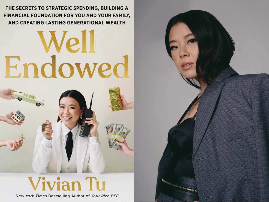 左图为该书的封面 "天赋异禀。" 右边的照片是该书作者Vivian Tu的肖像。