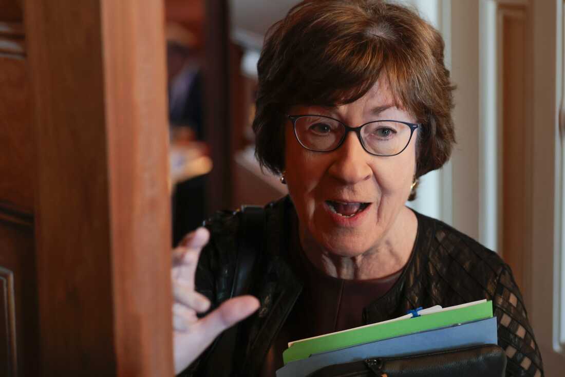 缅因州共和党参议员苏珊·柯林斯 (Susan Collins) 将于 2026 年 2 月 25 日抵达参加参议院午餐会。柯林斯表示，要在伊朗实地部署需要得到国会授权。