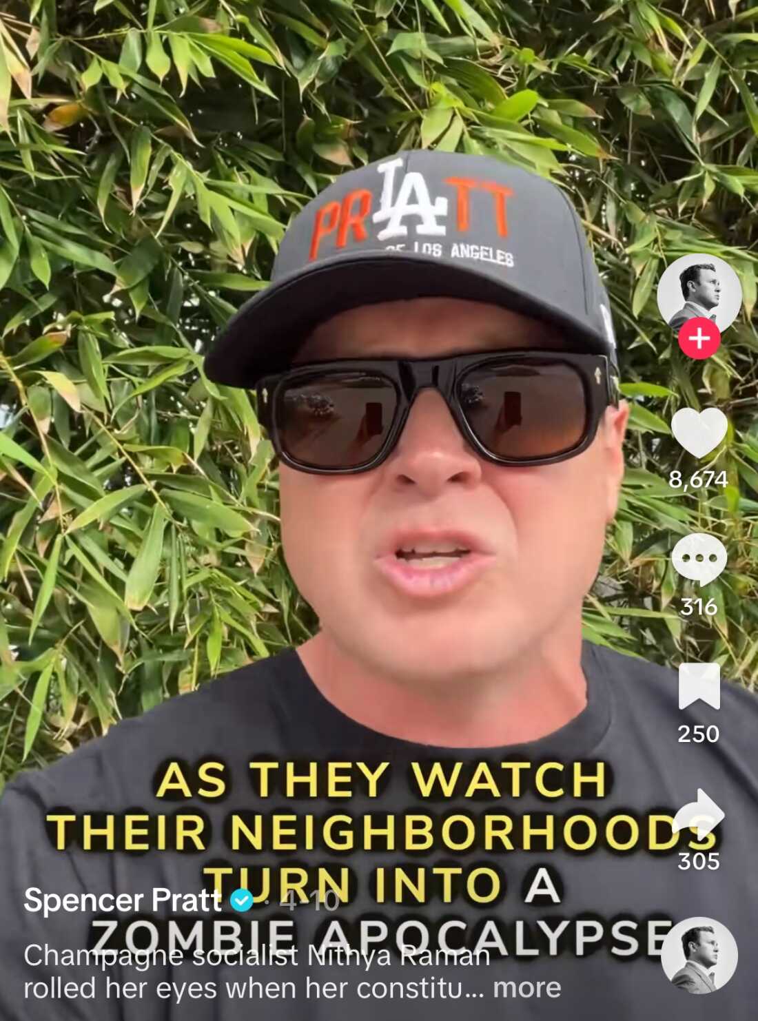 斯宾塞·普拉特 (Spencer Pratt) 经常利用 TikTok 来宣传他竞选洛杉矶市长。